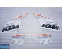 Set Grafiche Fianchetti Laterali ADesive AEsPares Per KTM RC 390 Grigio