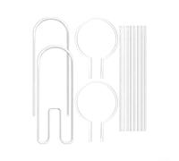 Set Graticci Acrilico per Hoya Pothos Interno U Curvo Dritto | Leggero e attrezzi per uso su davanzali patio e soggiorni sostiene viti rampicanti in verticale