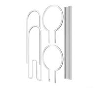 Set Graticci Acrilico per Hoya Pothos Interno U Curvo Dritto | Leggero e attrezzi per uso su davanzali patio e soggiorni sostiene viti rampicanti in verticale