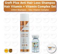 Set Greft Plus anti-perdita di capelli, dopo il trapianto (shampoo + siero...