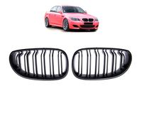 SET Griglia Doppia Fenditura Nera MATT Anteriore per BMW Serie 5 E60 E61 + LCI