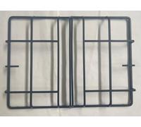 SET griglie in ghisa opaca PIANO COTTURA A GAS COMPATIBILE CON REX ZANUSSI completa di gommini antigraffio misura 410x280 MM