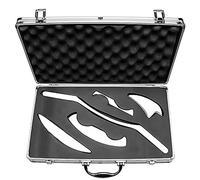 Set Gua Sha in acciaio inossidabile Strumenti per massaggi Gua Sha con valigia, strumenti per raschiare 5 pcs per la mobilizzazione dei tessuti molli e ridurre il dolore muscolare