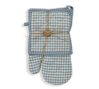 Set Guantone e presina Nuvole di Stoffa Idea Regalo cotone vichy Cuori Tati 5985