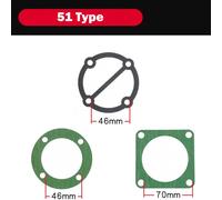 Set Guarnizione Testata Plastica Portatile Ricambio Valvola Piatto Rondelle 3PCS
