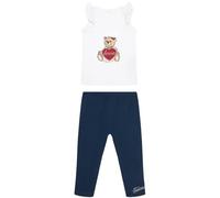Set Guess Bambina Infant Pantalone T-Shirt A6RG02KA6W4 G011 Bianco/Blu