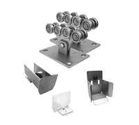 Set guida a pavimento, in acciaio zincato, 70 x 60 mm, guida completa