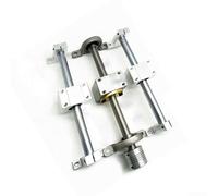 Set guida di supporto per attuatore lineare con doppia asta a vite T8 e guida lineare per automazione industriale, opzioni 150/250/350 mm, include cuscinetti SCS8UU (350 mm)