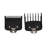 Set Guida Pettine Professionale per Tagliacapelli Denti Arrotondati Uso Asciutto e Bagnato 2 Pezzi 1,5 Mm 4,5 Mm per Pettini Limite per Acconciature