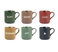 Set H&H new 6 Mug Mix&match Cc360