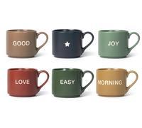 Set H&H new Mix&match 6 Tazze Jumbo New Bone China Cc380