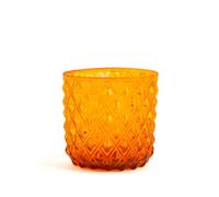 H+H Set 6 Bicchieri in Vetro Murano Arancio 30 cl