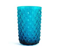 H+H Set di 6 bicchieri in vetro Murano Blu 46 cl