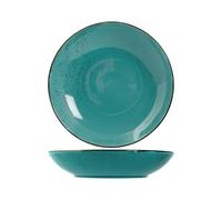 Set H&H new Reactive 6 Piatti Pasta, in stoneware/gres, Azzurro, Cm 26