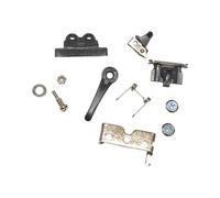 Set hardware per la riparazione del in metallo, Black | Inclusi comando, molla, piastra montaggio, elementi fissaggio e componenti stampati