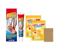 Set Heel Cream+Heel Care Patches, Skin Therapy Cream,Allevia Efficacemente il Dolore al Tallone e il Fastidio Causato Dalla Posizione Eretta Prolungata o Dall'esercizio Fisico