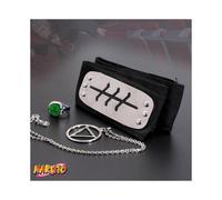 (Set Hidan 3 pezzi) Naruto Anime Hidan Cosplay Set Collane Anelli Fasce Akatsuki Cosplay Props per Uomo
