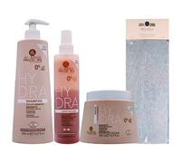 SET HYDRA Per Capelli Secchi, Con Olio Di Argan: Shampoo 500ml + Balsamo Spray, Senza Risciacquo 250ml + Maschera 500ml + Fascia Per Capelli (Colori Assortiti)