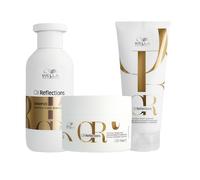 Set Idratante Per Capelli WELLA Oil Reflections Shampoo + Maschera + Balsamo