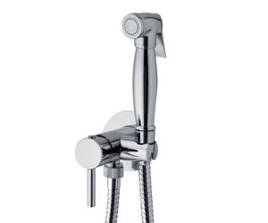 SET IDROSCOPINO ROTONDO SALOMÈ MISCELATORE CROMATO WC DOCCETTA SANITARI BAGNO