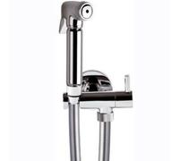 SET IDROSCOPINO WC OTTONE CON RUBINETTO E FLESSIBILE 120 cm