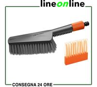 Gardena Set Di Lavaggio Cleansystem Con Spazzola A Mano Morbida M 18863-20-Garde