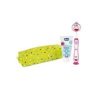Chicco Always Smiling Set 3y+ Set per la cura dentale con astuccio Hippo