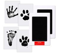 Set Impronte Bimbi,Impronta Mani e Piedi Neonati,Non Tossici Sicuri, Kit Impronte Neonato, per Neonati da 0 a 6 Mesi Cucciolo Cane gatto,Regalo Battesimo Bimbo