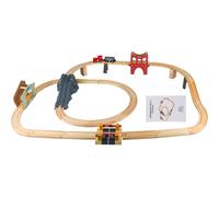 Set In Legno 35 Pezzi - Giocattolo Educativo Per Bambini 3-5 Anni, Binario Modulabile Per Sviluppo Creatività - Puzzle Apprendimento Precoce 1000g