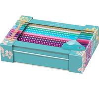 Faber-Castell 201641 Set 20 Matite Colorate Sparkle, 1 Temperamatite Sleeve,