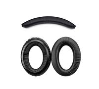 (Set in pelle proteica) Cuscinetti auricolari in velluto per cuffie Sennheiser HD380 PRO 110x85 mm,