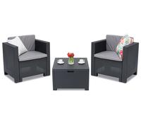 Set in technorattan Colorado Terrace Box 2 con cassa antracite Bica