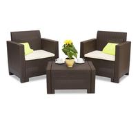 Set in technorattan Nebraska Terrace 2 marrone Bica