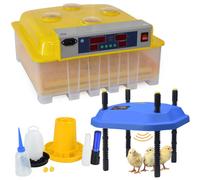SET INCUBATRICE AUTOMATICA 56 POSTI TUTTE LE SPECIE CHIOCCIA ARTIFICIALE 25X25