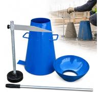 Set Industriale Per La Prova Di Consistenza Del Calcestruzzo Con Cono, Kit In Acciaio Resistente Con Cono, Asta Di Compattazione, Righello Di Misurazione, Imbuto E Piastra Di Base Per Test Di