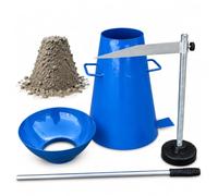 Set industriale per tester della fluidità del calcestruzzo | Kit per il Test di Slump del Calcestruzzo, Controlla la Lavorabilità del Mix Fresco(3mm)
