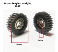 Set Ingranaggi 28T Bici - 3PCS 30x10x7mm Lega Nylon