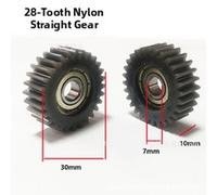 Set Ingranaggi Bici 28T 30x10x7mm Lega Nylon ABS per Installazione E-Bike 3PCS