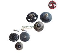 Set Ingranaggi Cuscinettati In Acciaio Cnc 13:1 Super High Speed Per Aeg Gun Fiv