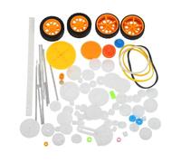 Set ingranaggi in plastica modulo 0.5 78 pezzi per auto RC robot motore DC fai da te con ruote assi cinghie