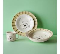 Set iniziale da pranzo in porcellana leone giapponese di 4 piatti Minoyaki ta...