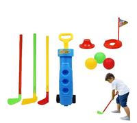 Set iniziale per golf junior - 6 mazze da golf in , 4 palline da allenamento in schiuma, giocattolo leggero per bambini con borsa per il trasporto, gioco su prato all'aperto | Il primo