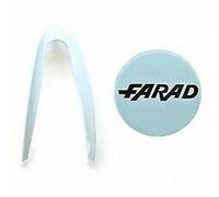 SET INSERTI BICOLOR AZZURRI PER COPRICERCHI FARAD GRIGI NERI 14 15" 16" POLLICI