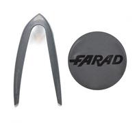 SET INSERTI BICOLOR DARK GREY PER COPRICERCHI FARAD GRIGI NERI 14 15 16 POLLICI