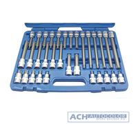 Set Inserti Bit in Valigetta 1/2" Profilo T 32 Pezzi Acciaio S2 BGS 5182