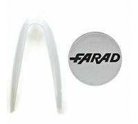 SET INSERTI GRIGI BICOLOR PER COPRICERCHI FARAD GRIGI NERI 14" 15" 16" POLLICI