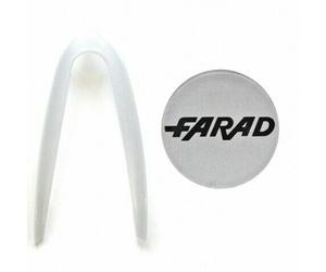 SET INSERTI GRIGI BICOLOR PER COPRICERCHI FARAD GRIGI NERI 14" 15" 16" POLLICI
