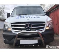 Set Inserti Griglia Anteriore Superiore Per Mercedes sprinter 2014-2018 Cromo