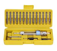 Set Inserti Trapano per Avvitatore, Acciaio ad Alta Velocità, Include Punte a Croce, Punte a Taglio e Punte Smussatrici - Design Bloccabile, Pratico e Versatile per Viti e Foratu