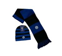 SET INTER SCIARPA + BERRETTO UFFICIALE LOGO NUOVO KIT INVERNALE NERAZZURRO 02